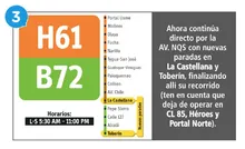 El  servicio H61 B72 ahora continúa directo por la AV.NQS con nuevas paradas en La Castellana y Toberín, finalizando allí su recorrido (ten en cuenta que deja de operar en CL 85, Héroes y Portal Norte).