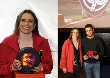 Gerente General  de TransMilenio María Consuelo Araújo y Ganador de FIlminuto
