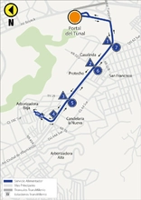 Mapa ruta alimentadora 6-1C Casalinda