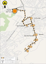 Mapa ruta alimentadora 6-6 José Rondón