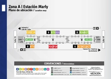 Plano de estación de Marly
