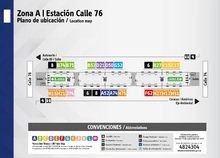Plano de estación Calle 76