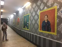 Retrato en tunel de portal de Suba