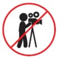 Esta prohibido realizar tomas fotográficas