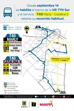 Afiche ruta T40