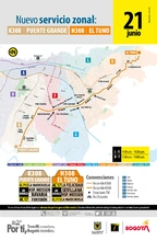 Nuevas rutas zonales conectan a Fontibón con el centro, norte y sur oriente de la ciudad