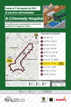 Cambios operativos en el servicio alimentador 8-2 Hospital Kennedy