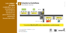 Plano de estación de Castellana
