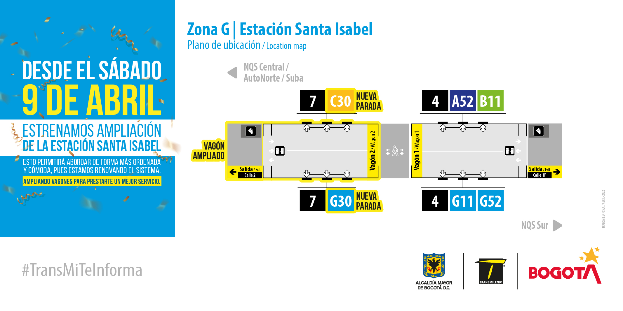 Plano de estación Santa Isabel