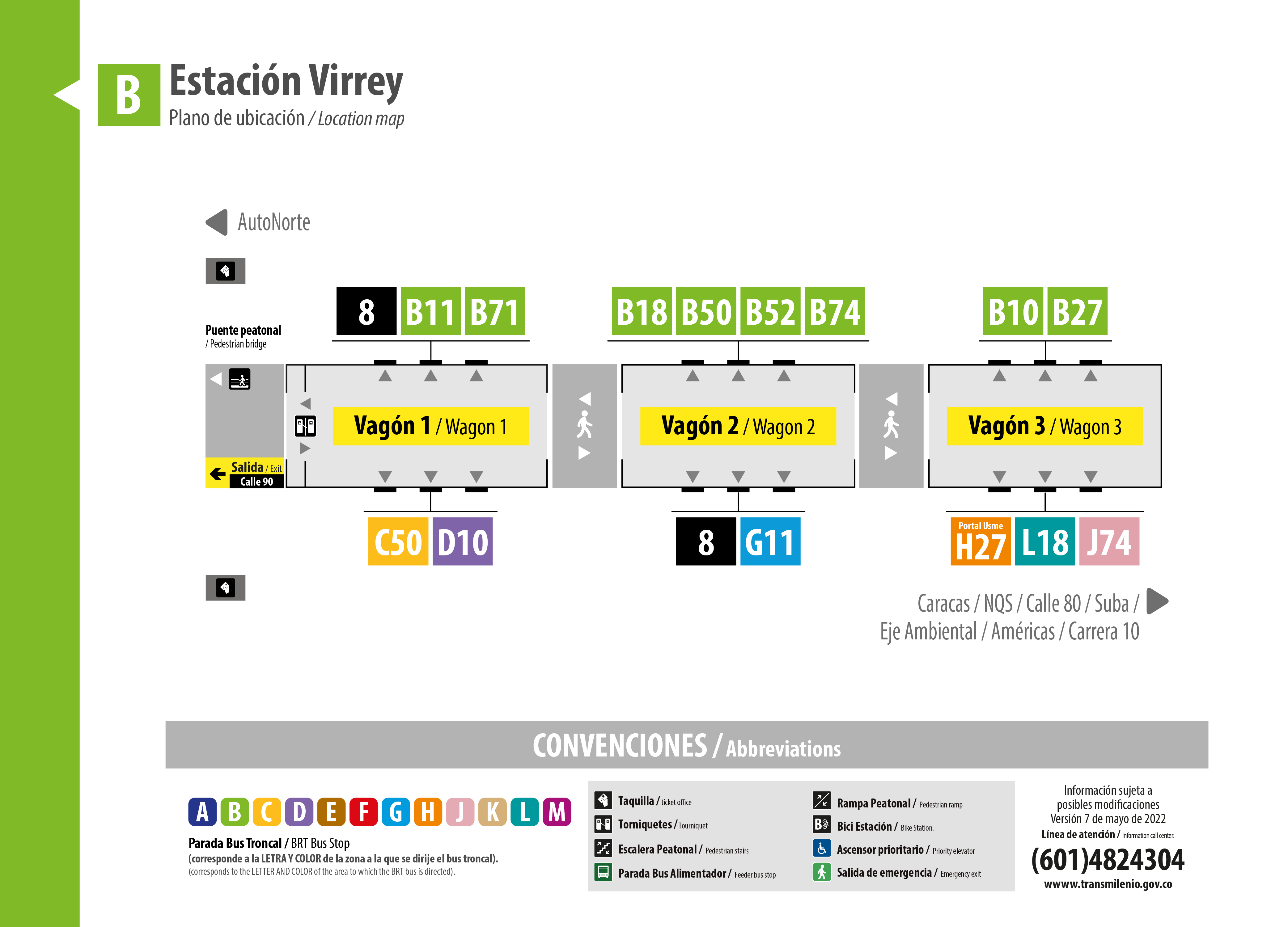 Plano de estación VIrrey