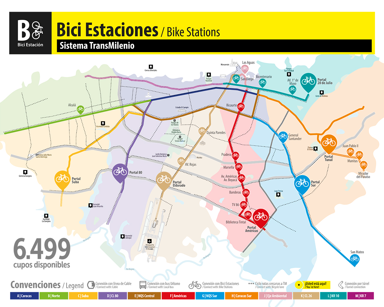 Biciestaciones del Sistema TransMilenio
