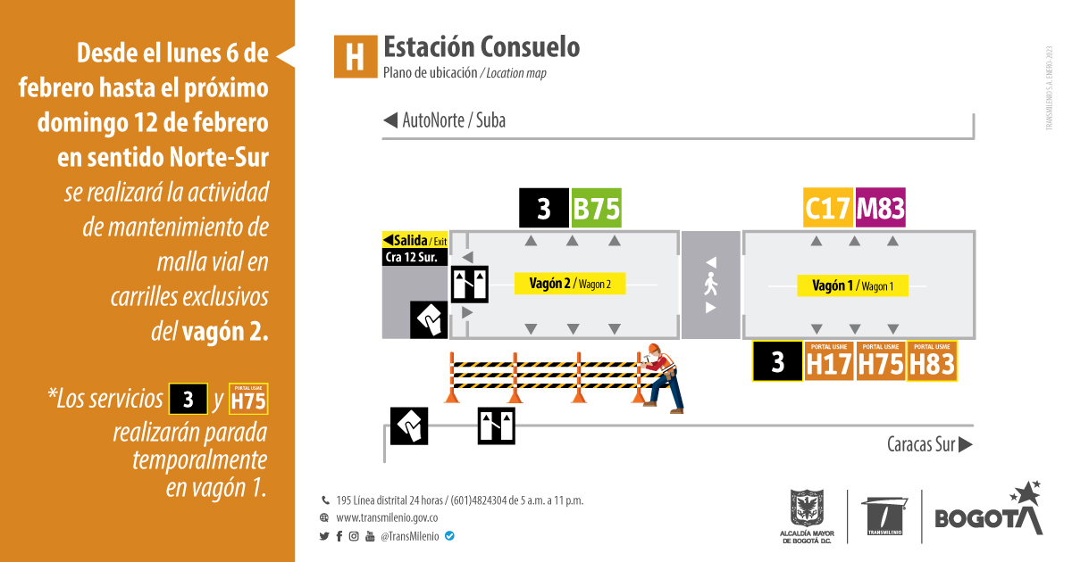 Estación Consuelo tendrá ajuste temporal