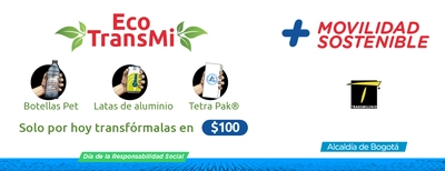 En el día de la Responsabilidad Social TransMilenio pone en funcionamiento una nueva máquina Eco-TransMi