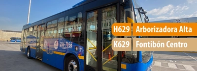 Servicio zonal H629 - K629 cambia su nombre y extiende su trazado
