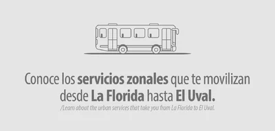 Servicios zonales que te movilizan desde La Florida hasta El Uval