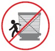 No ingrese o salga por las puertas de las estaciones no permitidos