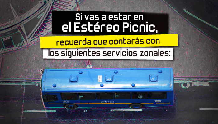 TransMilenio refuerza operación de buses azules para asistentes al evento Estéreo Picnic