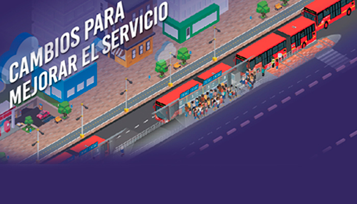 Cambios de paradas de algunos servicios en estaciones y portales en TRANSMILENIO