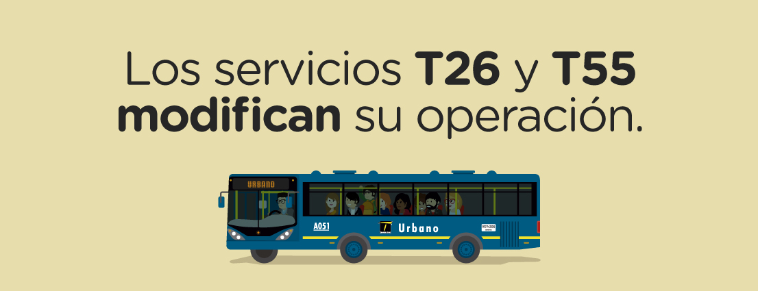 Los servicios T55 y T26 del SITP extienden su recorrido