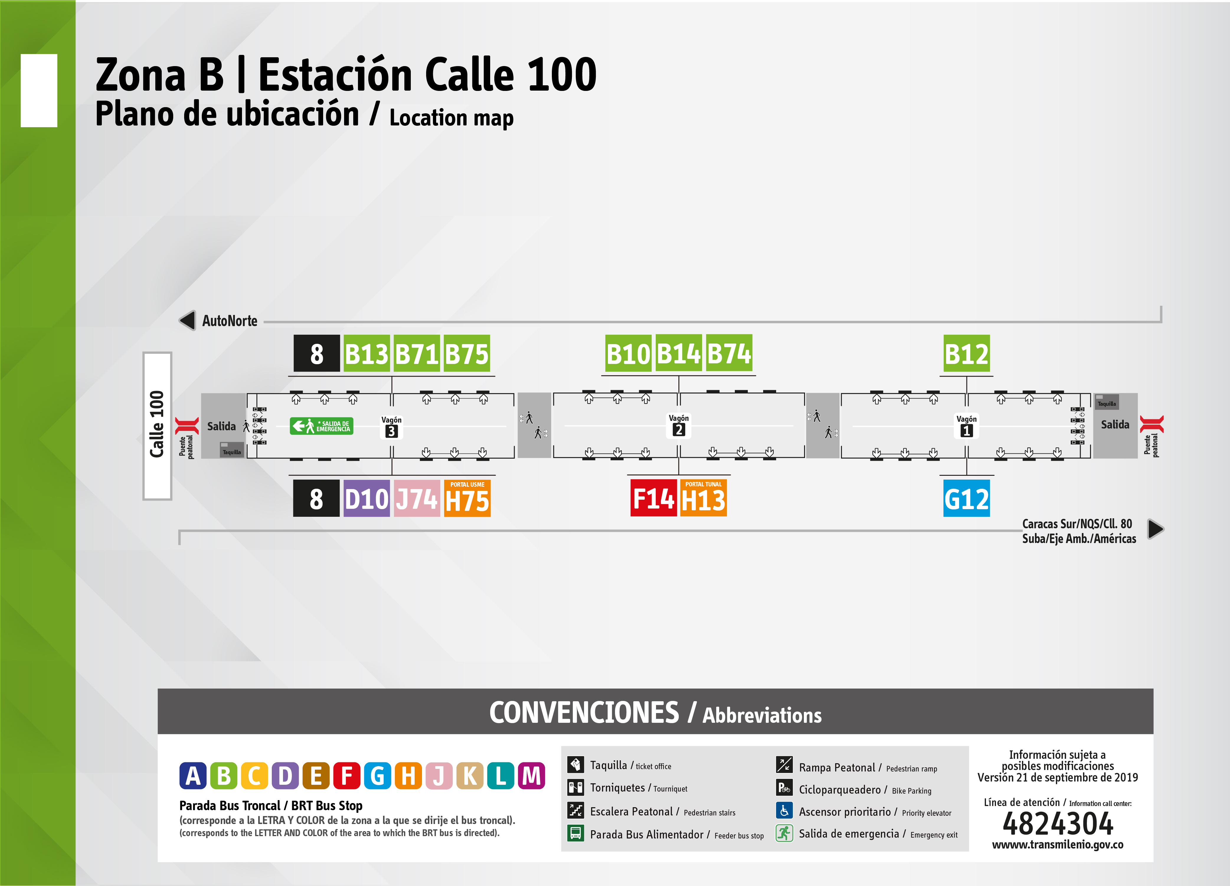 Estación Calle 100 actualizado 2019