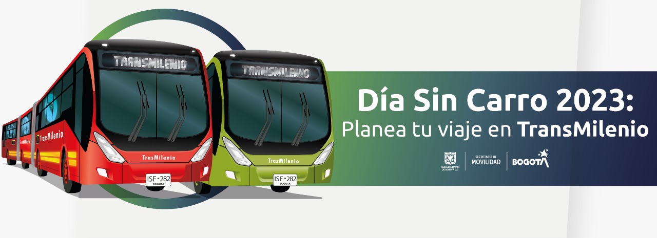 Dia Sin Carro 2023, planea tu viaje en TransMilenio